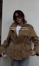 Trench coat corto Viral Zara