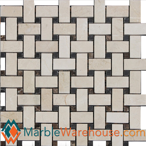 Crema marfil basketweave - marfil,