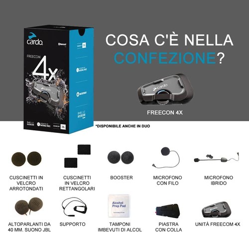 Cardo moto rider freecom - rider, 4x
