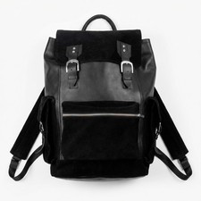 Borsa in pelle scamosciata