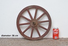 Vecchio carrello in legno vintage ruota carro / 36 cm - CONSEGNA GRATUITA