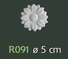 Rosone gesso bianco - rosone, in