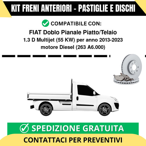 Kit freni anteriori pastiglie - kit,