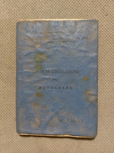 Libretto carta circolazione - libretto,