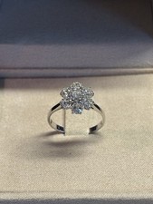 Anello Margherita In Brillanti Per Ct. 1.26 - Oro Bianco 18k