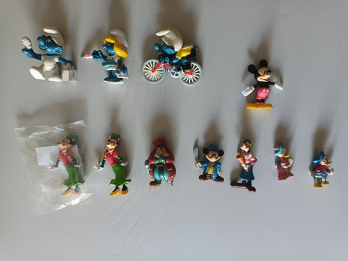 Lotto minifigure disney puffi - disney,