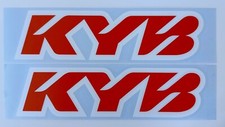 2 ADESIVI KYB ROSSO/BIANCO"  TENERE 700 PRESPAZIATO STICKER - QUALITA' TOP