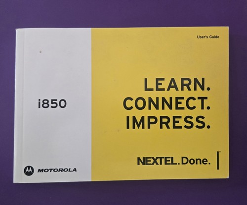 Nextel i850 telefono guida - telefono,
