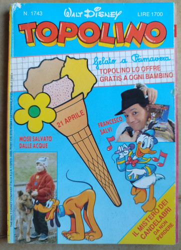 Topolino 1743 del 4 1989 - topolino,