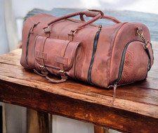 Borsone in pelle da viaggio