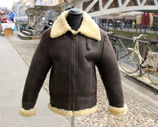 Giubbotto Bomber Montone Pelle