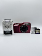 Olympus VG-170 Rosso 14MP Funzionante Completa Batteria Caricatore Memoria