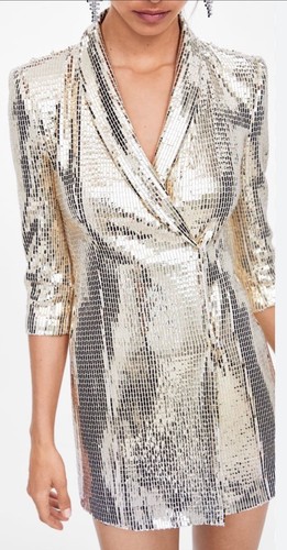 Abito smoking blazer - zara, oro
