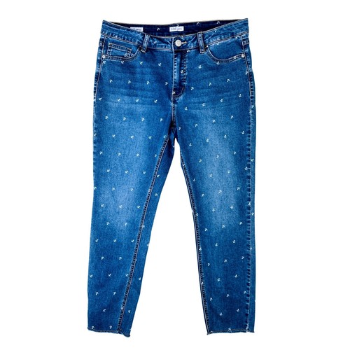 Jeans tribali donna blu ancora