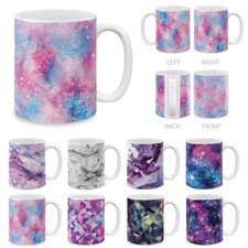 Tazza da viaggio in ceramica Marble Galaxy casa tè caffè tazza con impugnatura, 11 OZ