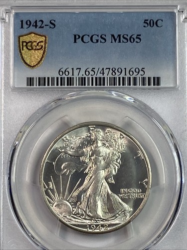 1942 mezzo dollaro walking - 1942-s,
