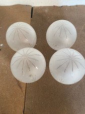 Set 4 Globi in vetro decorati