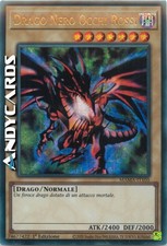 DRAGO NERO OCCHI ROSSI • Ultra R del Faraone • MAMA IT105 • 1Ed • Yugioh!