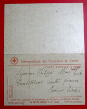 Croce Rossa ( Prigionieri di Guerra ) Cartolina Franchigia con Risposta scritta