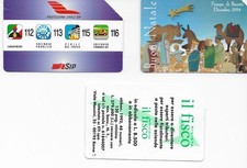 SCHEDE TELEFONICHE - SIP - 5.000 L. PRESEPE BISCOTTI - IL FISCO - PROTEZIONE CIV