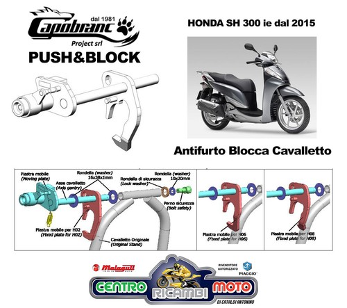 Antifurto blocca cavalletto - antifurto,