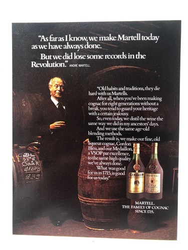 1976 programme advert - 1976, martell