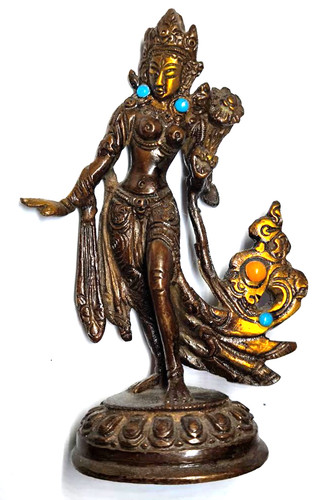 Buddha bronzo turchese - in,