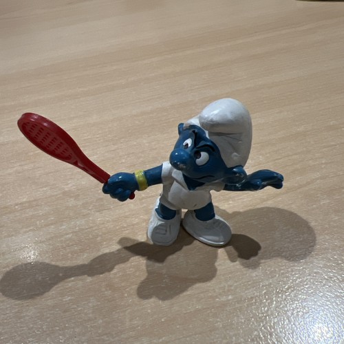 Vintage smurf figure - figure, tennis
