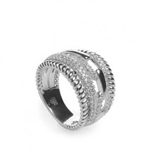 Women's 925 Silver Large Four