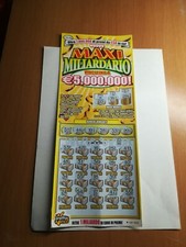 GRATTA E VINCI USATO DA COLLEZIONE - MAXI MILIARDARIO - VECCHIO MODELLO
