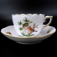 Caffettiera moka porcellana Herend serie Rothschild dipinta a mano Hungary 711/RO #11