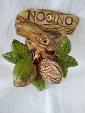 Targhetta liquore Nocino resina vintage collezione