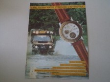 advertising Pubblicità 1990 OROLOGIO CAMEL TROPHY WATCH MULTICHRONO e LAND ROVER