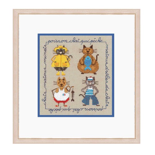 Kit punto croce bonheur - croce, le