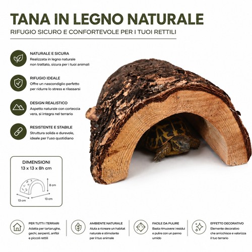 Tana legno naturale per - tana, in