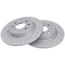 2 Dischi Freno Forati Ø 264 Mm 10 Mm A.B.S. Per Altri FIAT Grande Punto