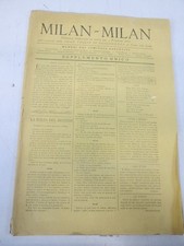 3 FEBBRAIO 1880 MILAN  RIVISTA NUMERO UNICO TEATRO SCALA MILANO EDEL GORRA SC73