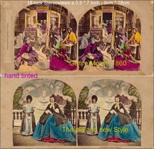 18 Stereoviews Genere 1870
