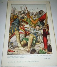 VECCHIA STAMPA GASTONE DE FOIX STORIA D'ITALIA PAOLO GIUDICI TANCREDI SCARPELLI