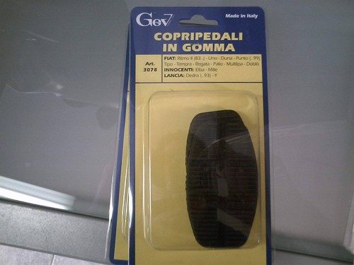 Copripedali gomma 3078 fiat - in,