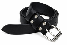 CINTURA UOMO IN CUOIO NERO