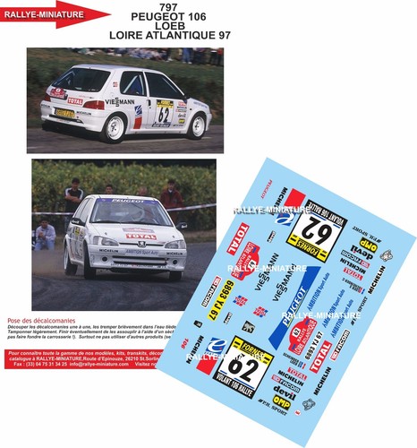 Decals ref 0797 peugeot - decals,
