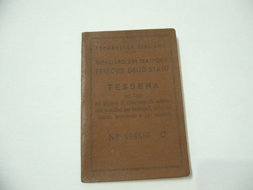 Tessera ferrovie dello stato - ferrovie,