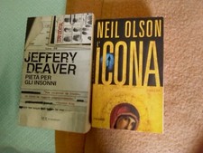 Jeffrey Deaver Pietà per gli insonni e Neil Olson L'icona 2 libri 