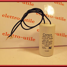 Condensatore 12,5 microfarad motore elettrico con cavetti Motor capacitor 450V