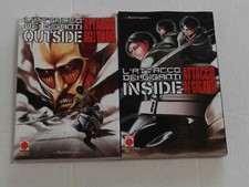 ATTACCO DEI GIGANTI- N°1/2 -outside e inside -HAJIME ISAYAMA -planet MANGA PA...