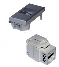 PRESA RETE KEYSTONE BIANCO RJ45 UTP CAT 6A BTICINO AXOLUTE ARGENTO TOOLLESS EASY