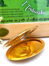 PORTACIPRIA VINTAGE  - OVALE CON SPECCHIO