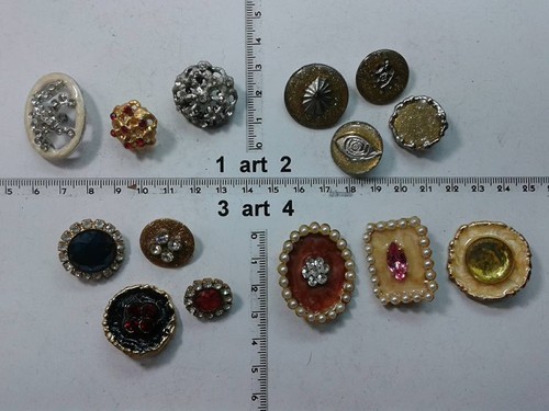 Lotto bottoni gioiello smalti - ,