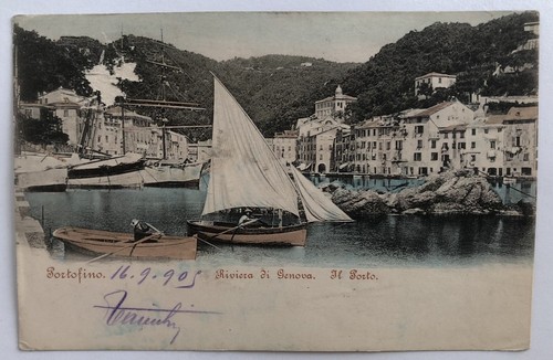 Cartolina portofino riviera - cartolina,